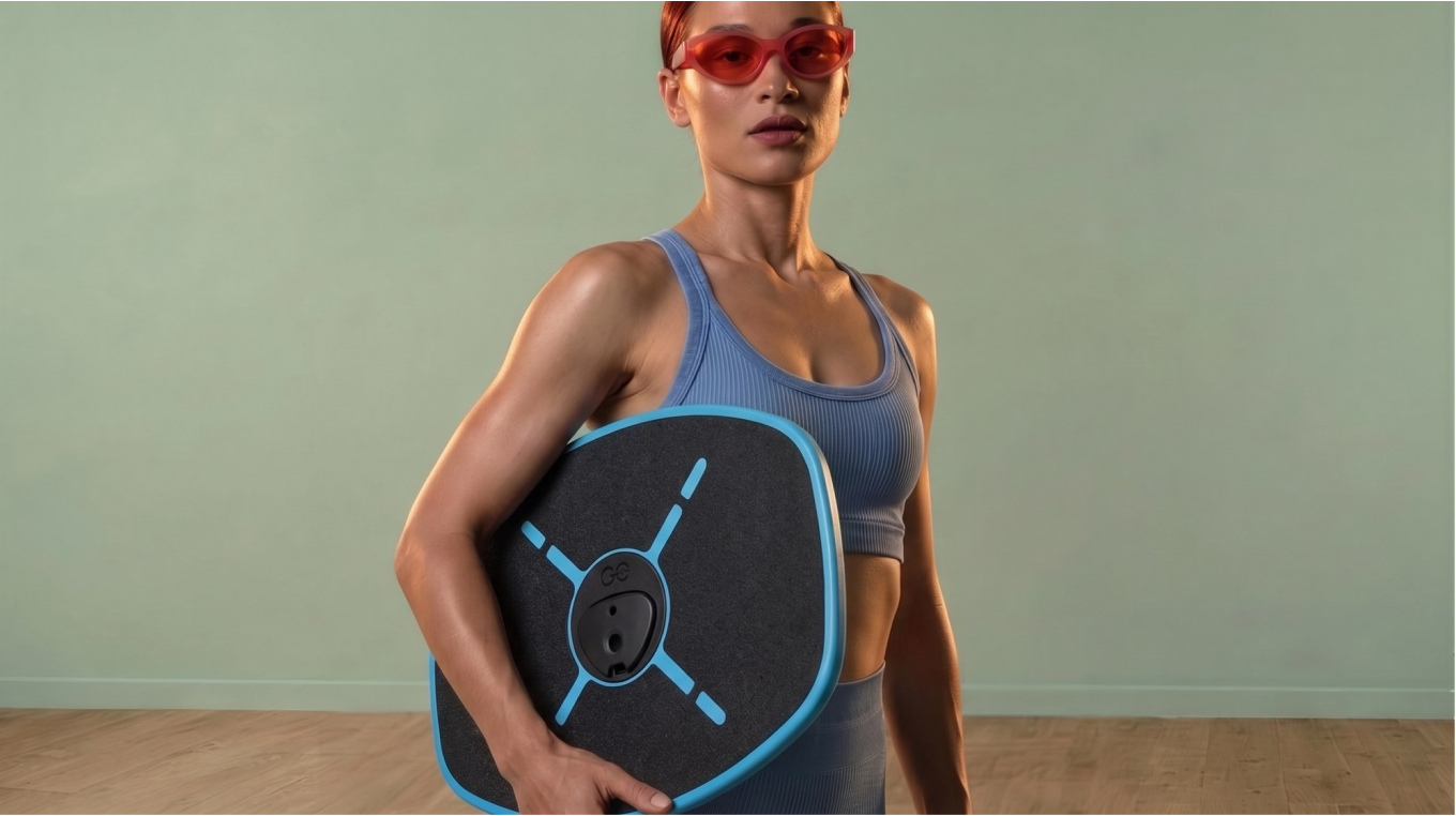 GoBalance Sport board held by an athlete